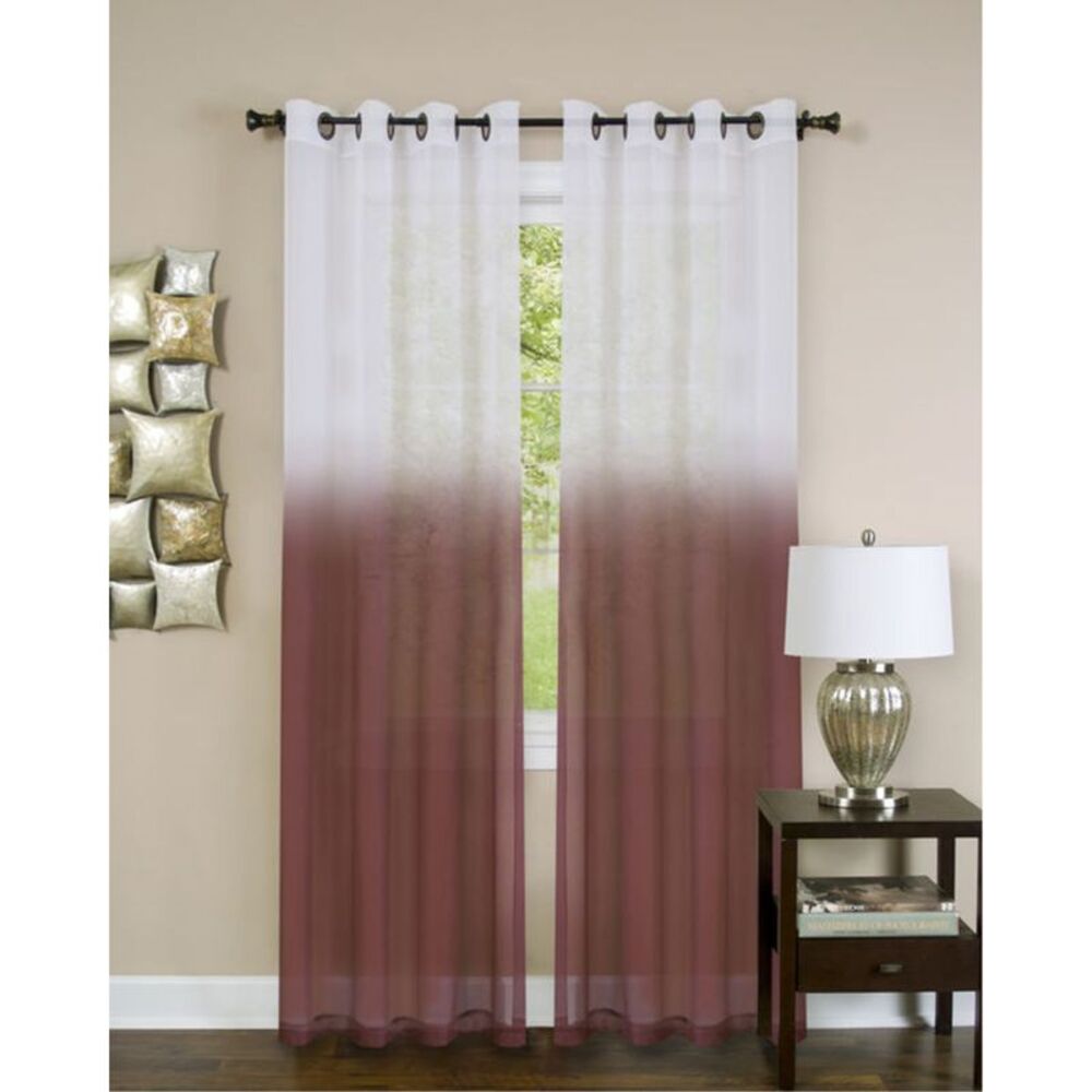 Ergode Essence Window Curtain Panel - 52x84 - Burgundy